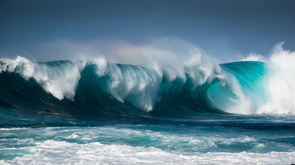 Image showing large sea waves.