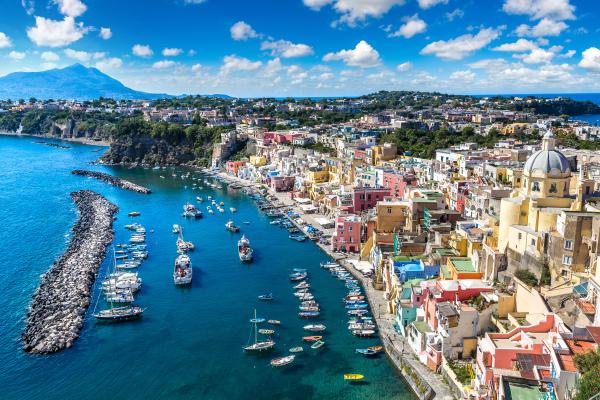 Image showing the coast of Procida island in Italy.